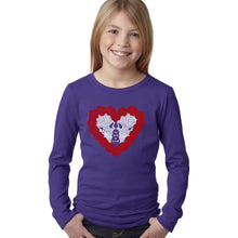 Load image into Gallery viewer, Girl&#39;s Word Art Long Sleeve - Til Death Do Us Part