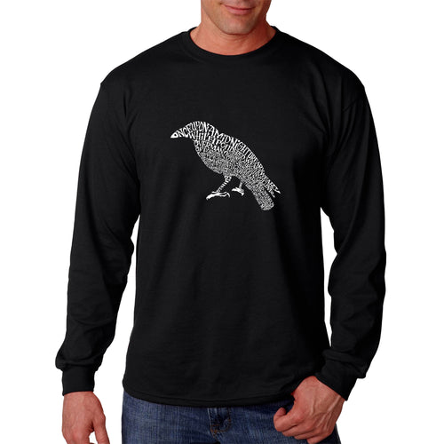 Edgar Allan Poe's The Raven - Men's Word Art Long Sleeve T-Shirt