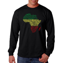 Load image into Gallery viewer, Countries in Africa - Men&#39;s Word Art Long Sleeve T-Shirt