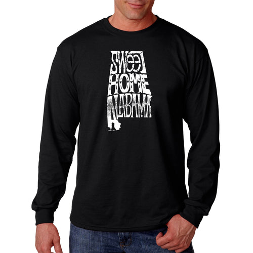 Sweet Home Alabama - Men's Word Art Long Sleeve T-Shirt