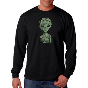 Alien - Men's Word Art Long Sleeve T-Shirt