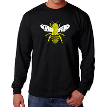 Load image into Gallery viewer, Bee Kind  - Men's Word Art Long Sleeve T-Shirt