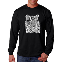 Load image into Gallery viewer, Big Cats - Men&#39;s Word Art Long Sleeve T-Shirt