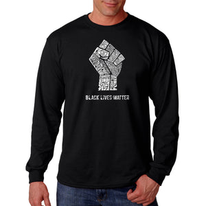 Black Lives Matter - Men's Word Art Long Sleeve T-Shirt