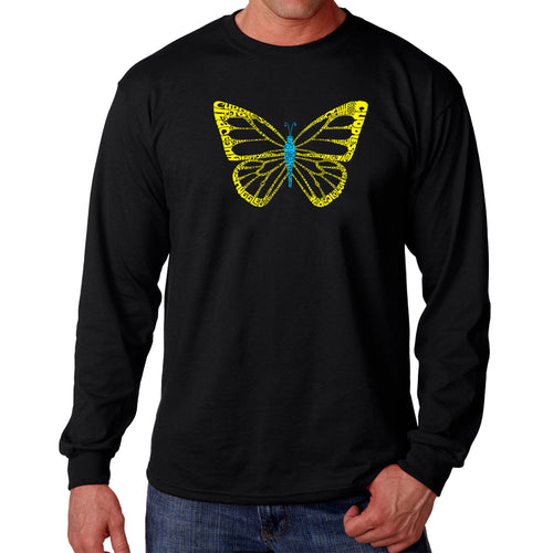 Butterfly  - Men's Word Art Long Sleeve T-Shirt