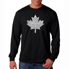 Load image into Gallery viewer, CANADIAN NATIONAL ANTHEM - Men&#39;s Word Art Long Sleeve T-Shirt