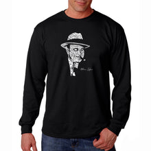 Load image into Gallery viewer, AL CAPONE ORIGINAL GANGSTER - Men&#39;s Word Art Long Sleeve T-Shirt