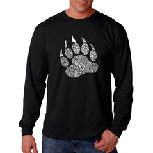 Load image into Gallery viewer, Types of Bears - Men&#39;s Word Art Long Sleeve T-Shirt