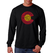 Load image into Gallery viewer, Colorado - Men&#39;s Word Art Long Sleeve T-Shirt