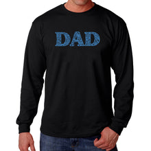 Load image into Gallery viewer, Dad - Men&#39;s Word Art Long Sleeve Tshirt