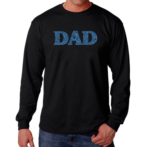 Dad - Men's Word Art Long Sleeve Tshirt