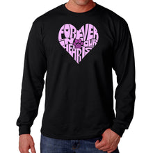 Load image into Gallery viewer, Forever In Our Hearts - Men&#39;s Word Art Long Sleeve T-Shirt