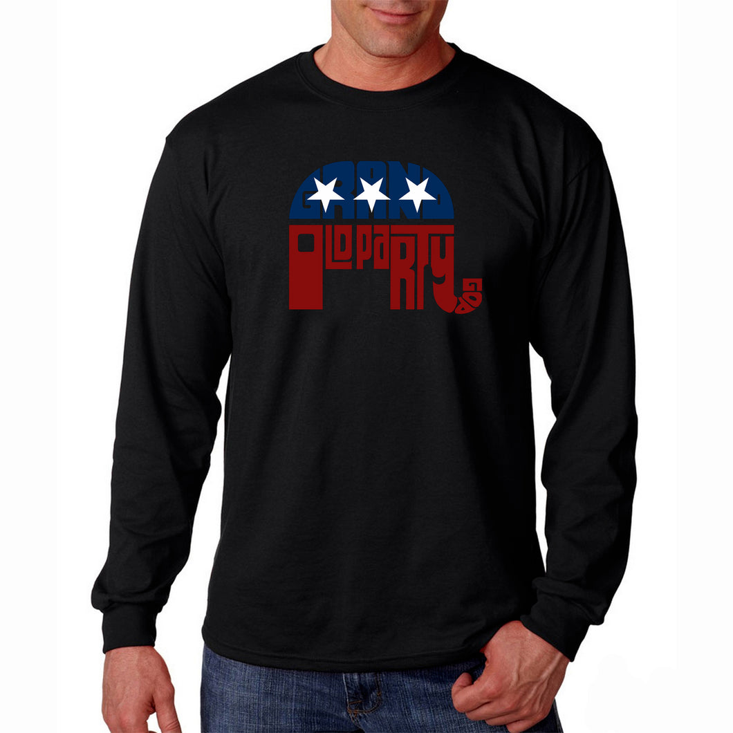 REPUBLICAN GRAND OLD PARTY - Men's Word Art Long Sleeve T-Shirt