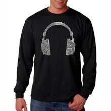Load image into Gallery viewer, 63 DIFFERENT GENRES OF MUSIC - Men&#39;s Word Art Long Sleeve T-Shirt