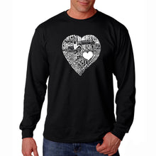 Load image into Gallery viewer, LOVE IN 44 DIFFERENT LANGUAGES - Men&#39;s Word Art Long Sleeve T-Shirt