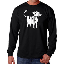Load image into Gallery viewer, Holy Cow  - Men&#39;s Word Art Long Sleeve T-Shirt