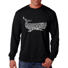 Load image into Gallery viewer, Humpback Whale - Men&#39;s Word Art Long Sleeve T-Shirt