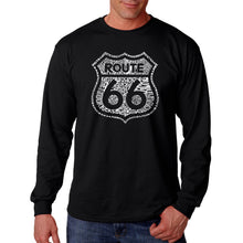Load image into Gallery viewer, Get Your Kicks on Route 66 - Men&#39;s Word Art Long Sleeve T-Shirt