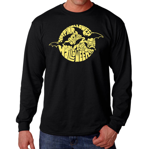 Halloween Bats  - Men's Word Art Long Sleeve T-Shirt