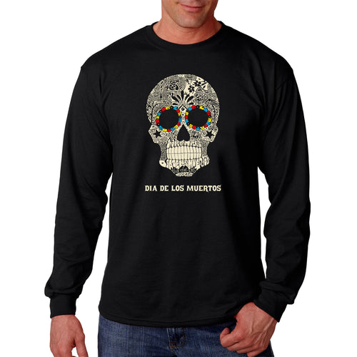 Dia De Los Muertos - Men's Word Art Long Sleeve T-Shirt