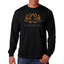 Load image into Gallery viewer, Namaste - Men&#39;s Word Art Long Sleeve T-Shirt