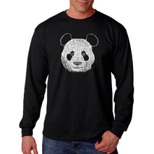 Load image into Gallery viewer, Panda - Men&#39;s Word Art Long Sleeve T-Shirt