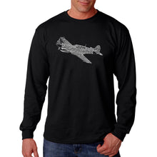 Load image into Gallery viewer, P40 - Men&#39;s Word Art Long Sleeve T-Shirt