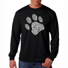 Load image into Gallery viewer, Dog Paw - Men&#39;s Word Art Long Sleeve T-Shirt