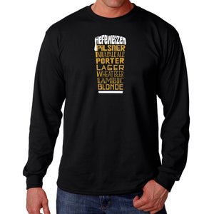 Styles of Beer  - Men's Word Art Long Sleeve T-Shirt