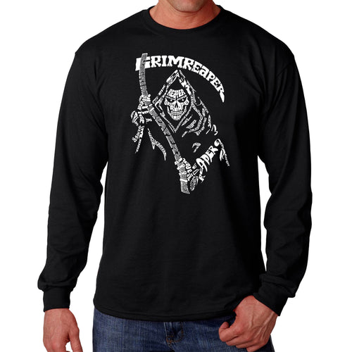 Grim Reaper  - Men's Word Art Long Sleeve T-Shirt