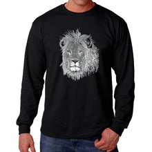 Load image into Gallery viewer, Lion  - Men&#39;s Word Art Long Sleeve T-Shirt