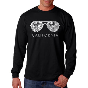 California Shades - Men's Word Art Long Sleeve T-Shirt