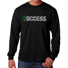 Load image into Gallery viewer, Success  - Men&#39;s Word Art Long Sleeve T-Shirt