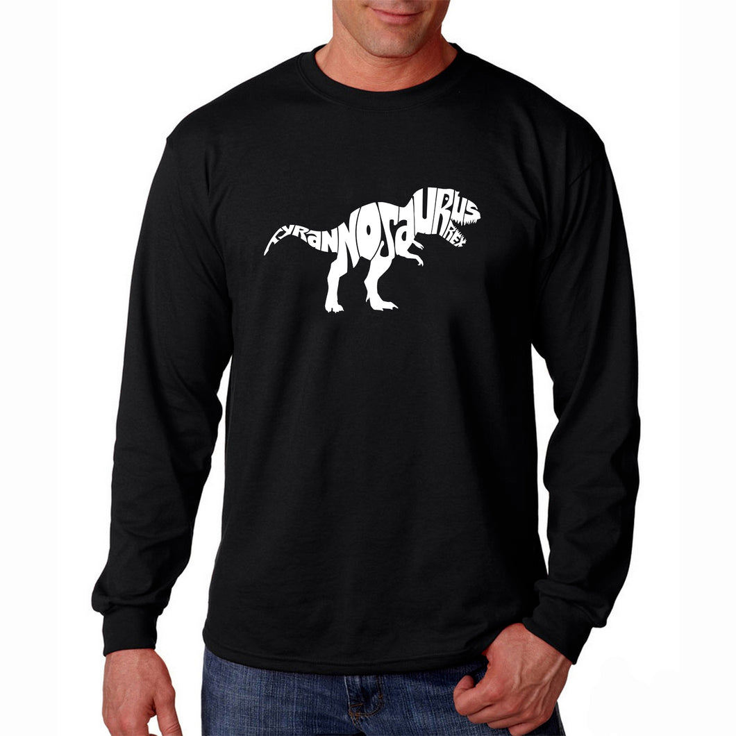 TYRANNOSAURUS REX - Men's Word Art Long Sleeve T-Shirt