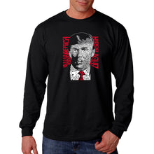 Load image into Gallery viewer, TRUMP Make America Great Again - Men&#39;s Word Art Long Sleeve T-Shirt