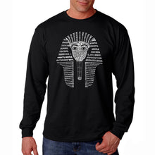 Load image into Gallery viewer, KING TUT - Men&#39;s Word Art Long Sleeve T-Shirt