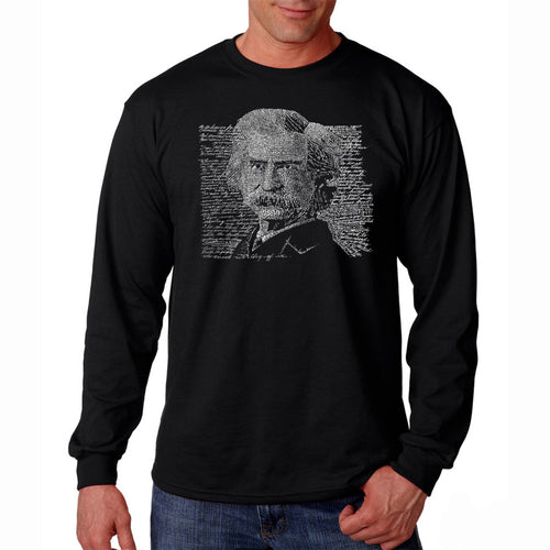 Mark Twain - Men's Word Art Long Sleeve T-Shirt