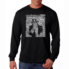 Load image into Gallery viewer, UNCLE SAM - Men&#39;s Word Art Long Sleeve T-Shirt