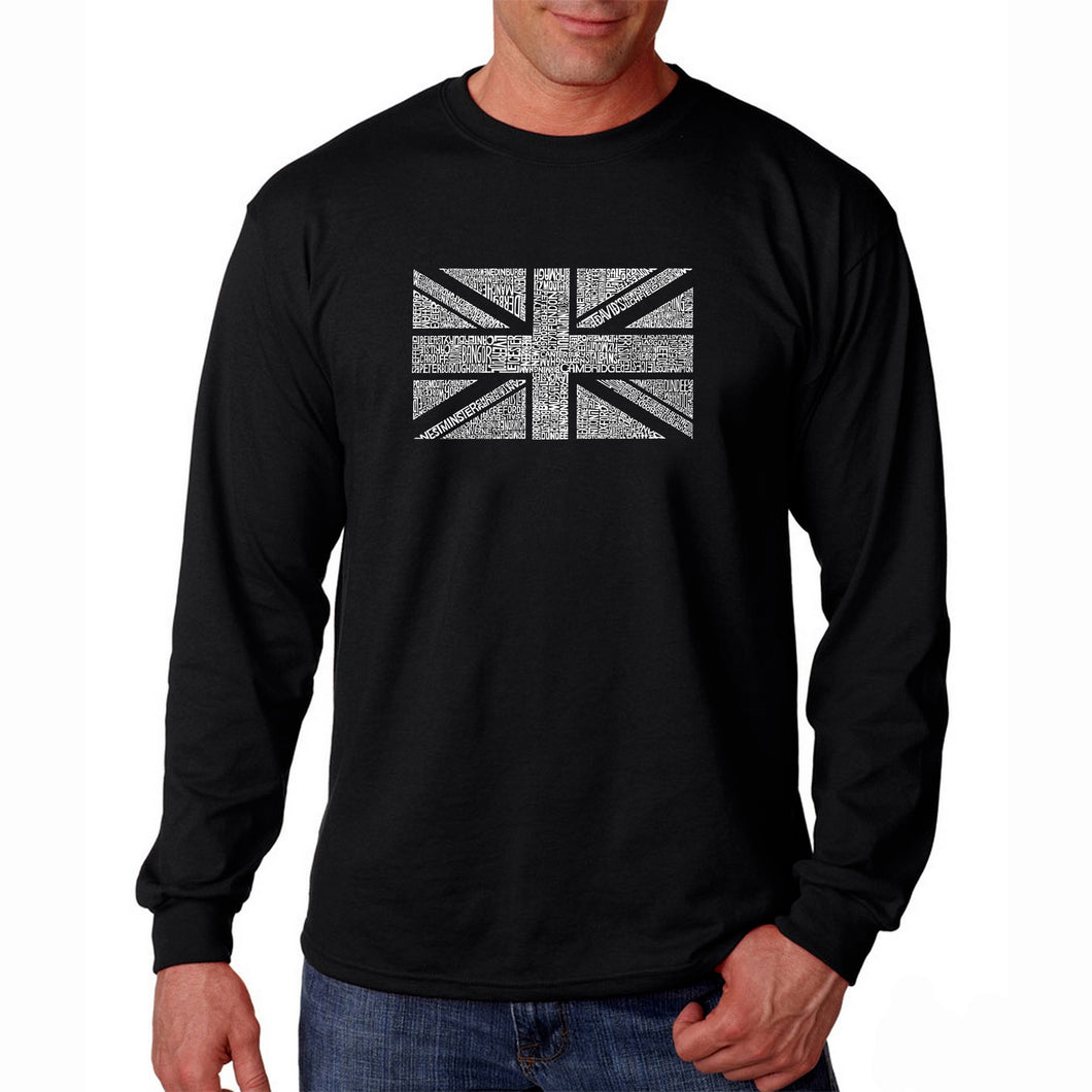 UNION JACK - Men's Word Art Long Sleeve T-Shirt