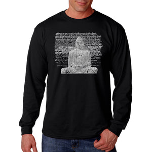 Zen Buddha - Men's Word Art Long Sleeve T-Shirt
