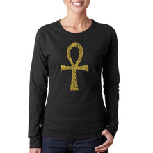 Load image into Gallery viewer, ANKH - Women&#39;s Word Art Long Sleeve T-Shirt