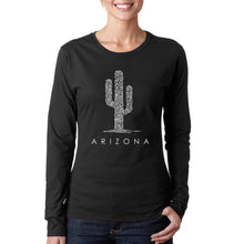 Load image into Gallery viewer, Arizona Cities -  Women&#39;s Word Art Long Sleeve T-Shirt