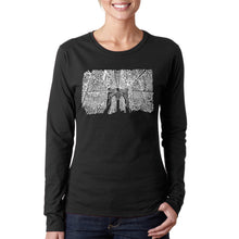 Load image into Gallery viewer, Brooklyn Bridge - Women&#39;s Word Art Long Sleeve T-Shirt