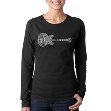 Load image into Gallery viewer, Blues Legends -  Women&#39;s Word Art Long Sleeve T-Shirt