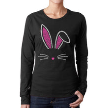 Load image into Gallery viewer, Bunny Ears  - Women&#39;s Word Art Long Sleeve T-Shirt