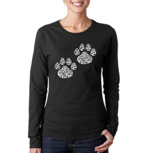 Load image into Gallery viewer, Cat Mom - Women&#39;s Word Art Long Sleeve T-Shirt