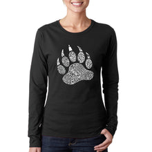Load image into Gallery viewer, Types of Bears -  Women&#39;s Word Art Long Sleeve T-Shirt