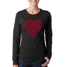 Load image into Gallery viewer, Crazy Little Thing Called Love - Women&#39;s Word Art Long Sleeve T-Shirt