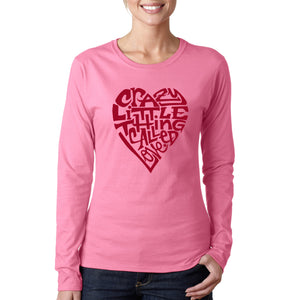 Crazy Little Thing Called Love - Women's Word Art Long Sleeve T-Shirt