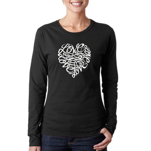 LOVE - Women's Word Art Long Sleeve T-Shirt